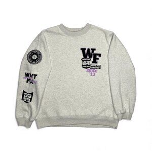 White Fox Boutique Gray Crewneck Sweate